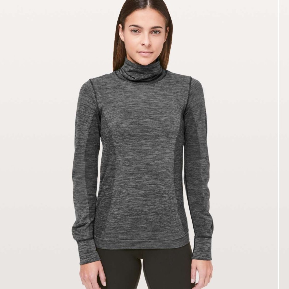 LULULEMON grey Woolly Wonder Turtleneck